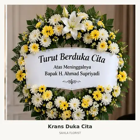Krans Bunga Duka Cisauk
